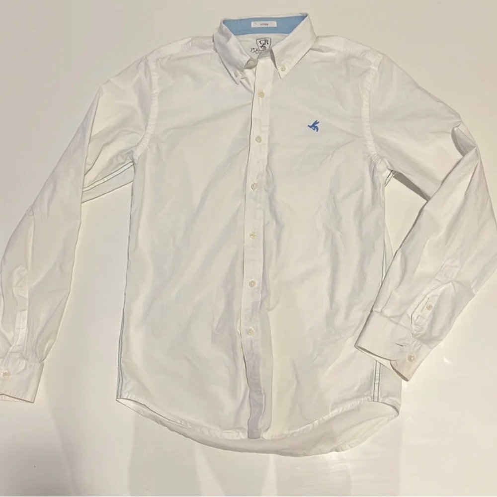Men’s white long sleeve button Shirt